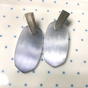 Kendra Scott Silver & Slate Drop Earrings